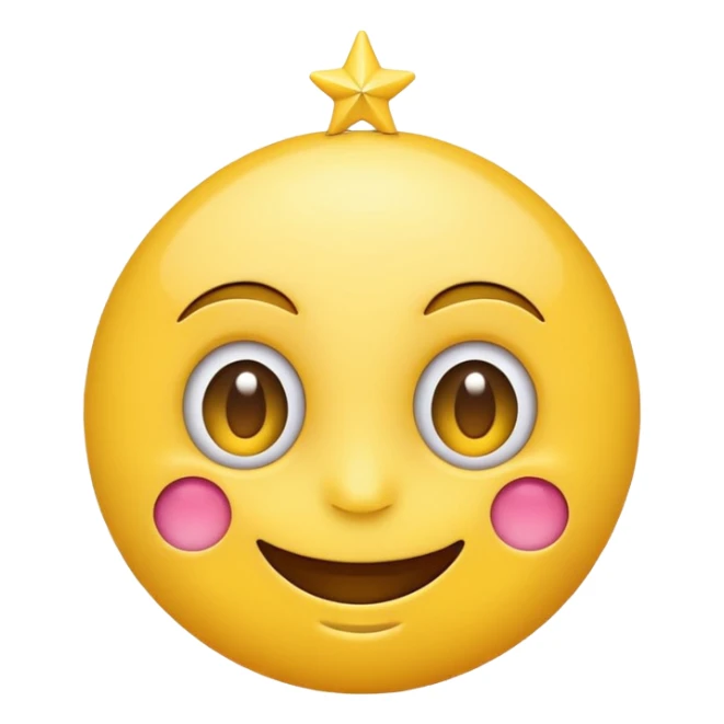 Smiling emoji with star eyes sticker