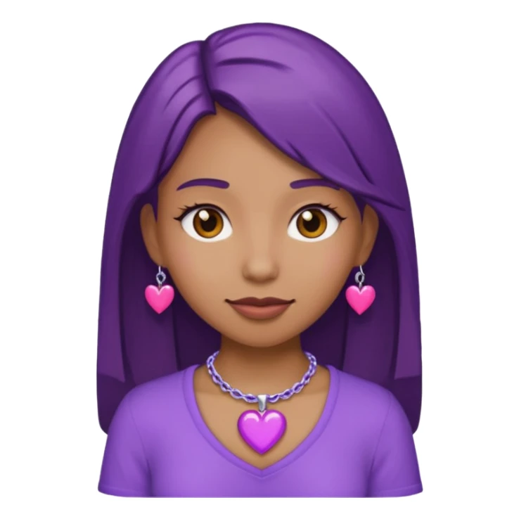 Marcie purple heart emoji sticker