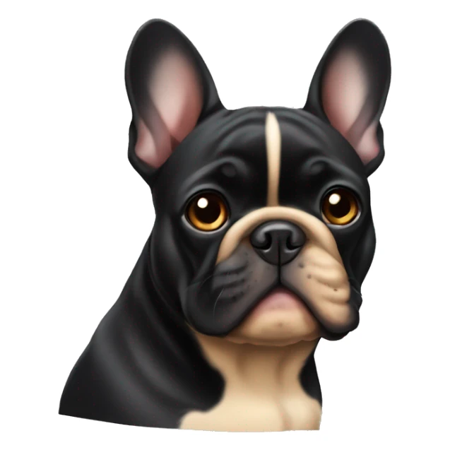 Black and tan French bulldog  sticker