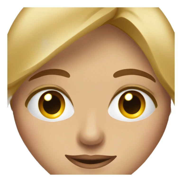 Mujer rubia oscura media con ojos marrones  sticker