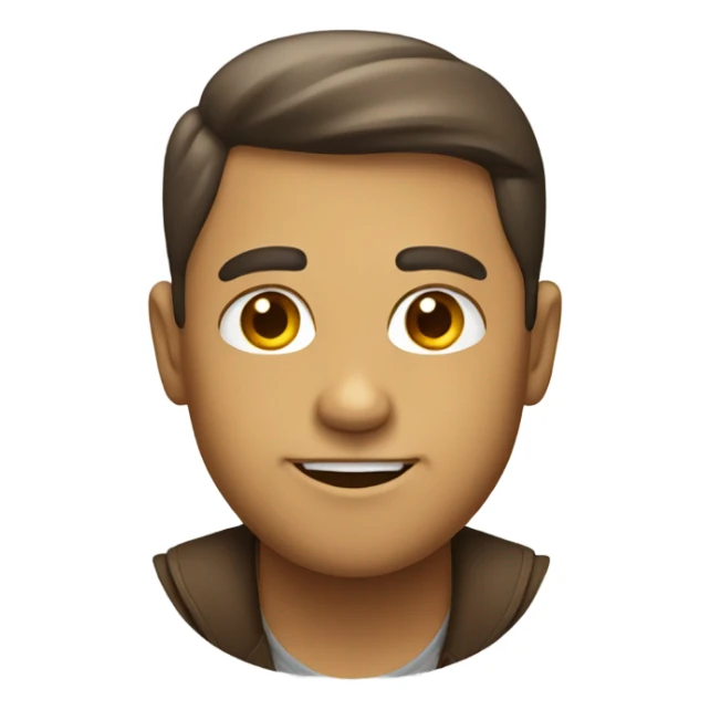 Emoji with proud face and smirk sticker