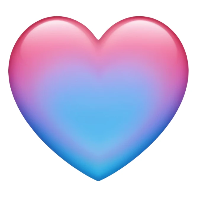 Blue-indigo-violet-purple-pink-gradients heart  sticker