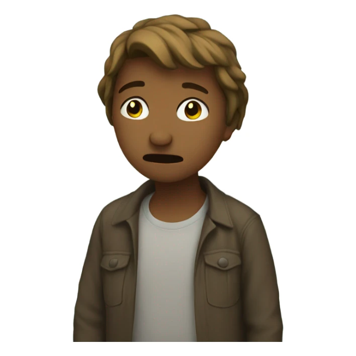 Crying at a creek sticker