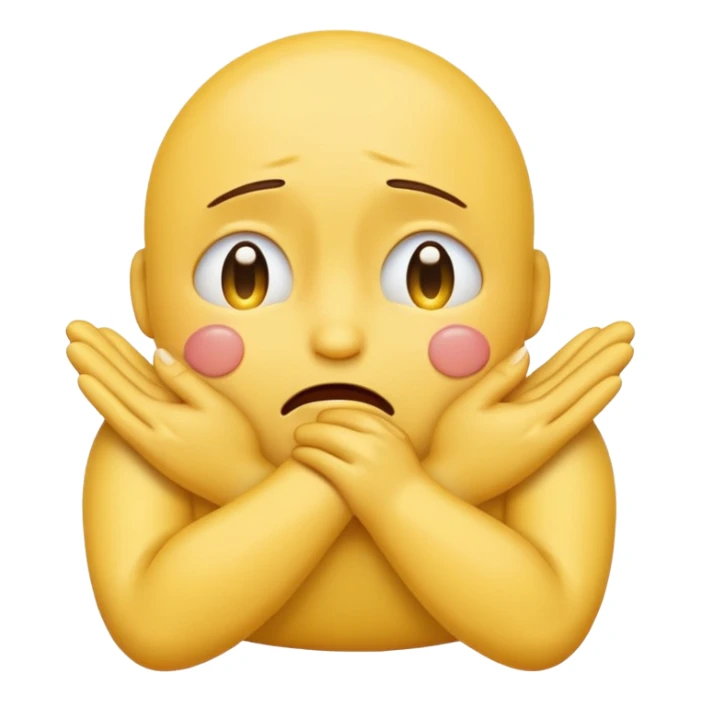 NO. I WANT AN CLASSIC EMOJI LIKE THIS 🫂 TO CRY sticker