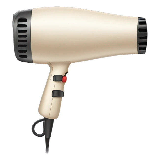 Light beige colored hair dryer sticker
