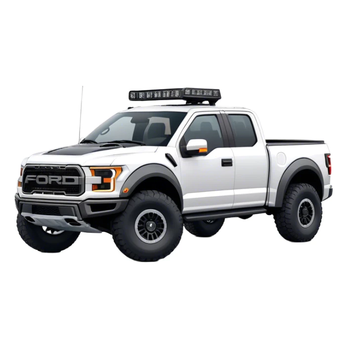 Ford f150 Raptor - Ford (Model Year: 2024) (Iconic colour: White) sticker