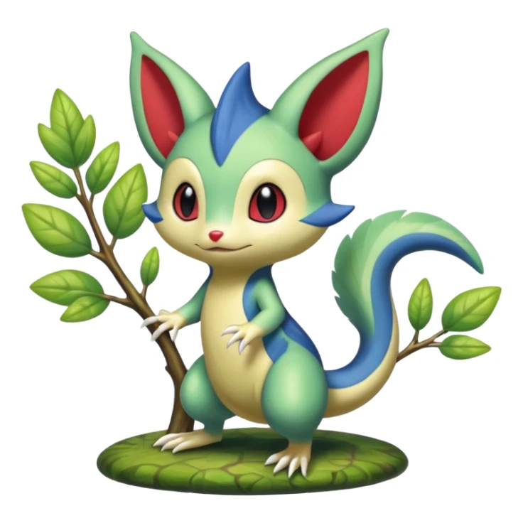Sneasel-Furret-Treecko-Celebi-fusion sticker
