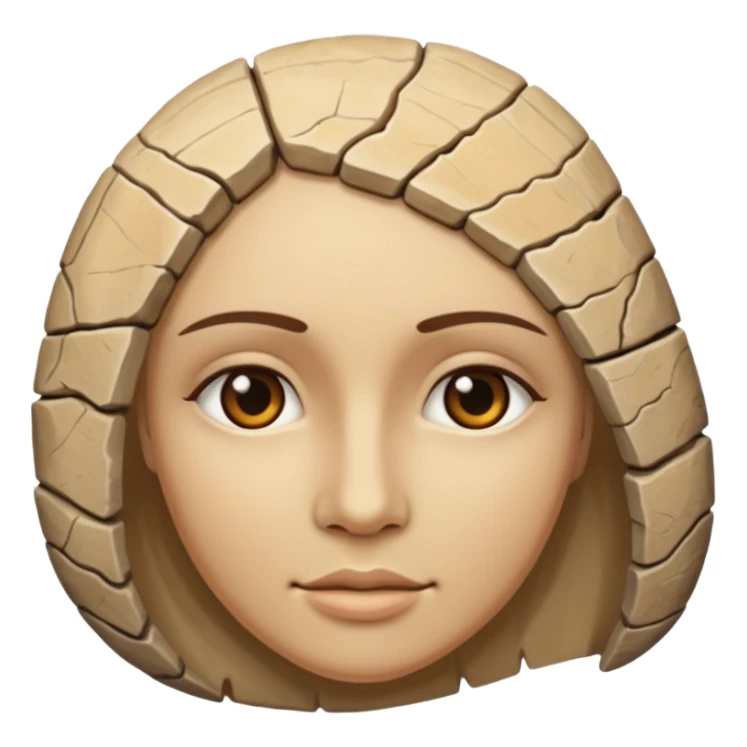 Fossil of a woman sticker