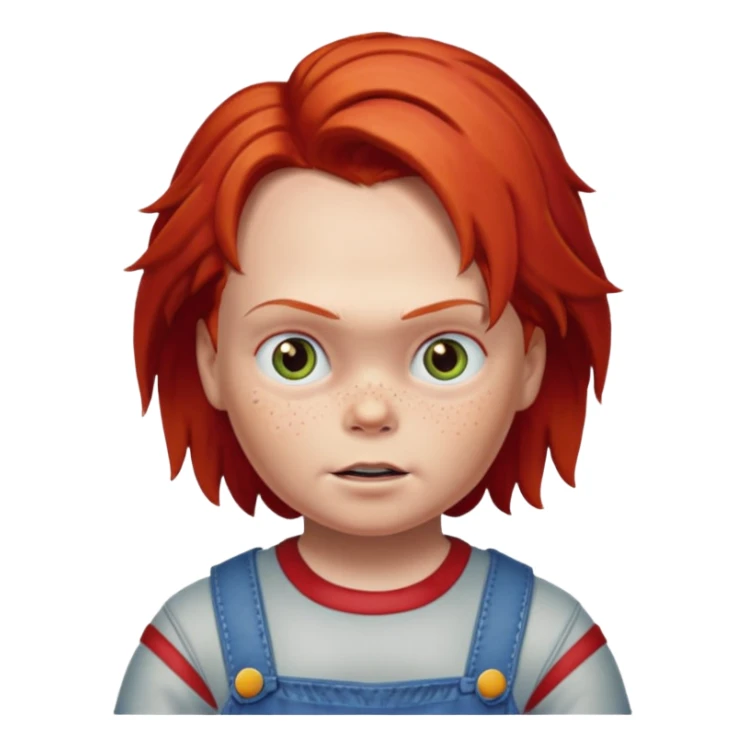 Un emojin de chuky sticker