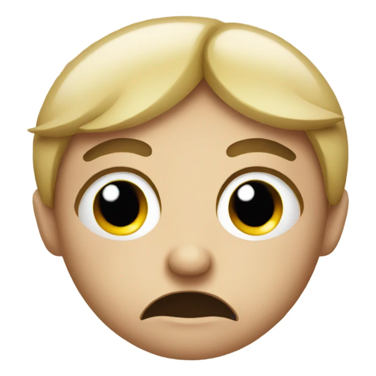 Tired emoji with dark circles under the eyes sticker