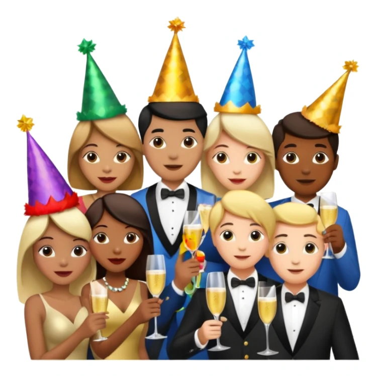 ceia de ano novo sticker