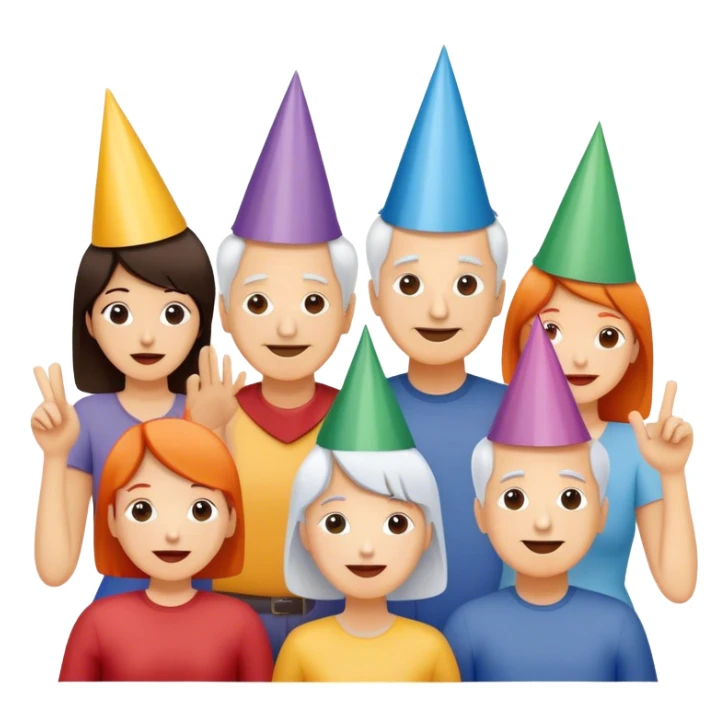 Excited Frank Gehry party sticker