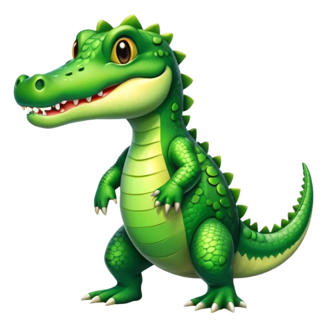 Exotic shiny rare epic cute croco-creature, full body, with random markings sticker