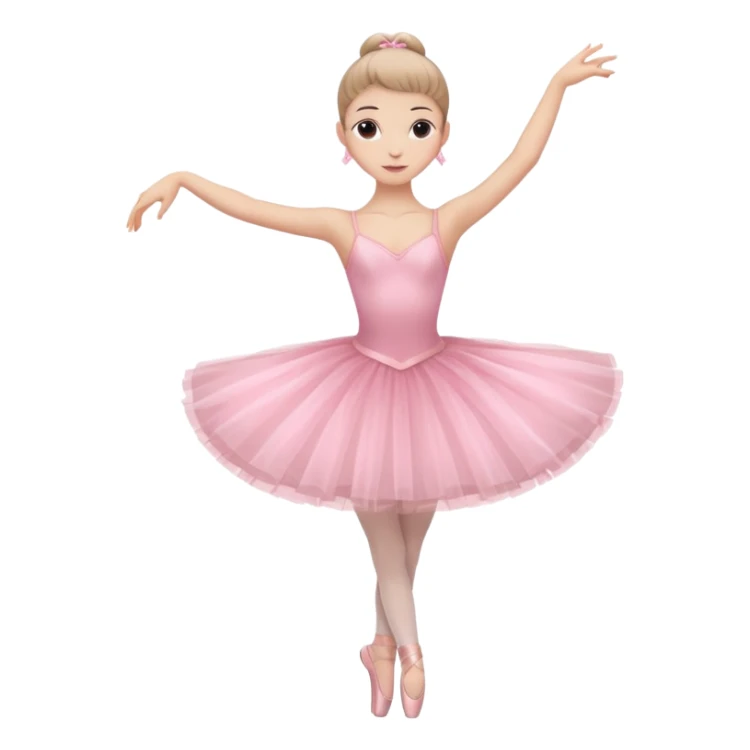ballerina full body pink sticker