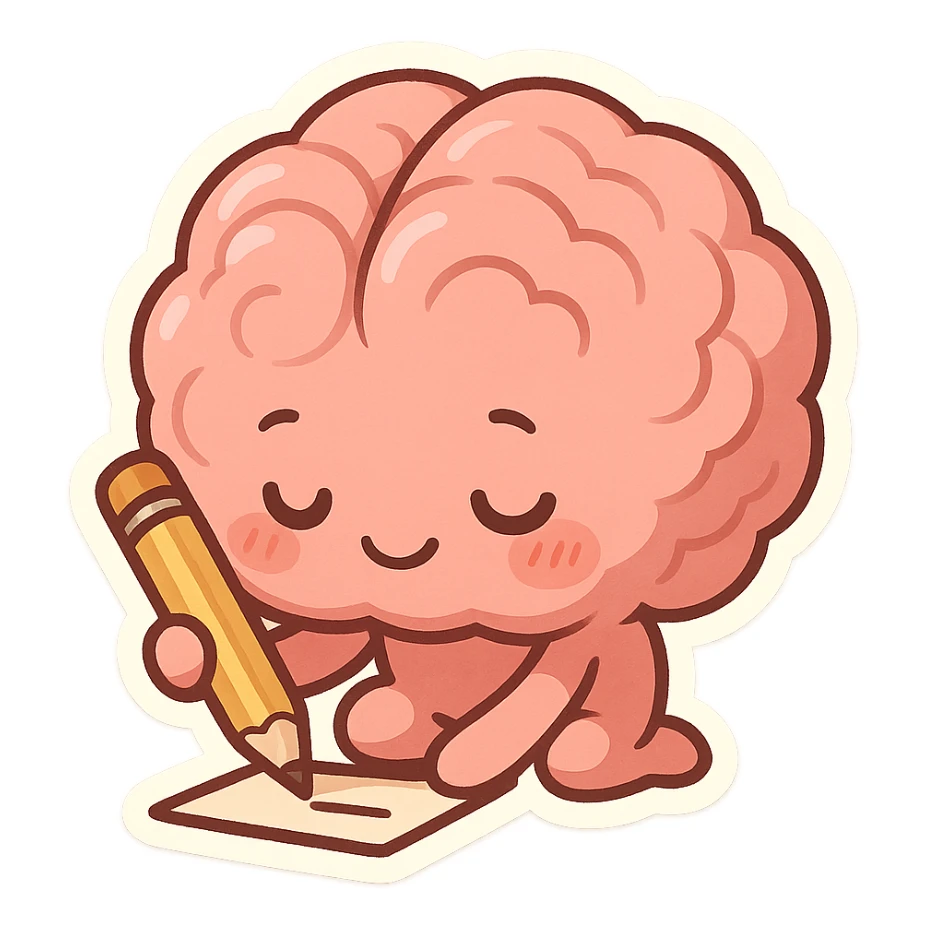 Brainwrote without text sticker