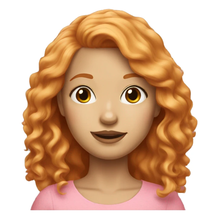 strawberry blonde haired girl sticker