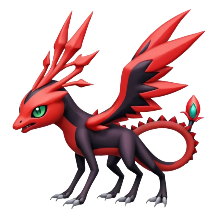 Meloetta-Nargacuga-Scizor-Yveltal-Pokémon-Fakémon-creature sticker