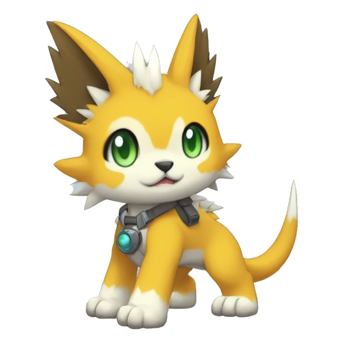 cute cool edgy Digimon-Fakemon-animal full body sticker