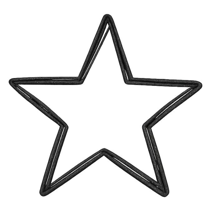 hand drawn outlined icon of a star, no fill sticker