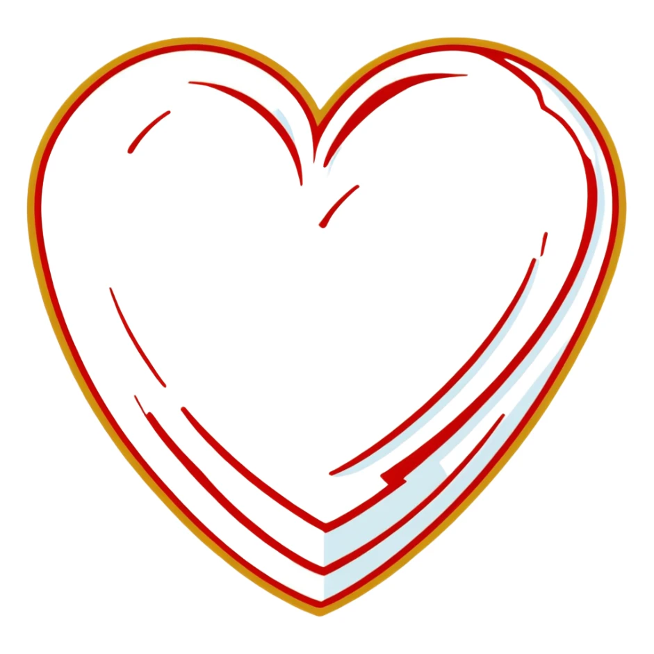 heart repaired sealed with gold no visible cracks sticker