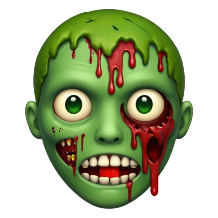Oi eu quero um emoji de zumbi sticker