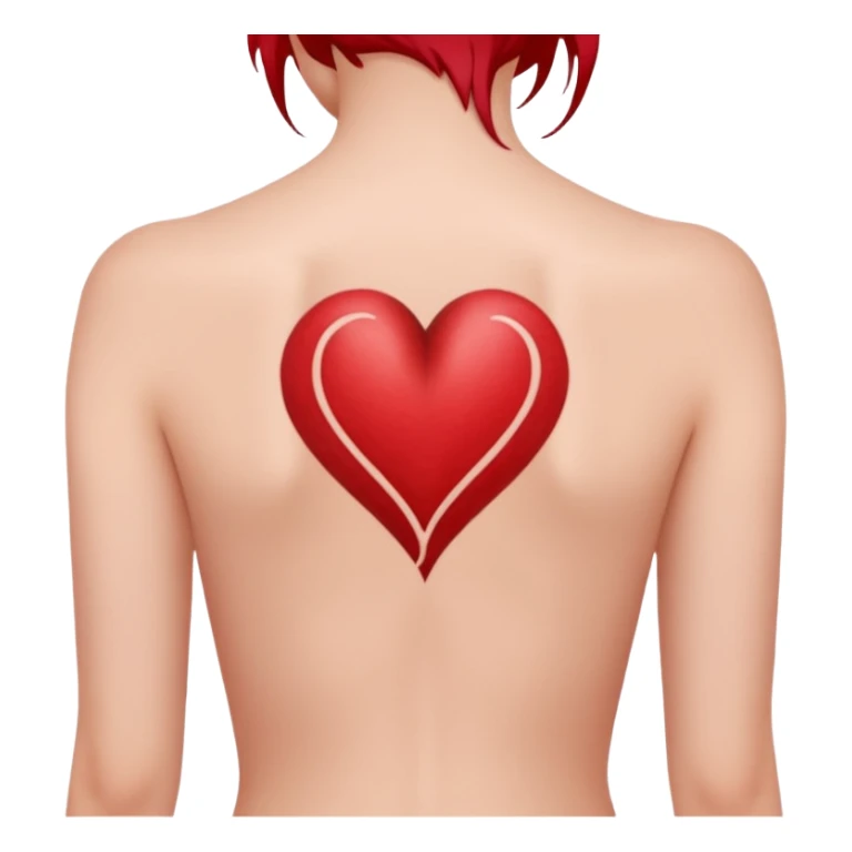 Heart shaped tattoo sticker