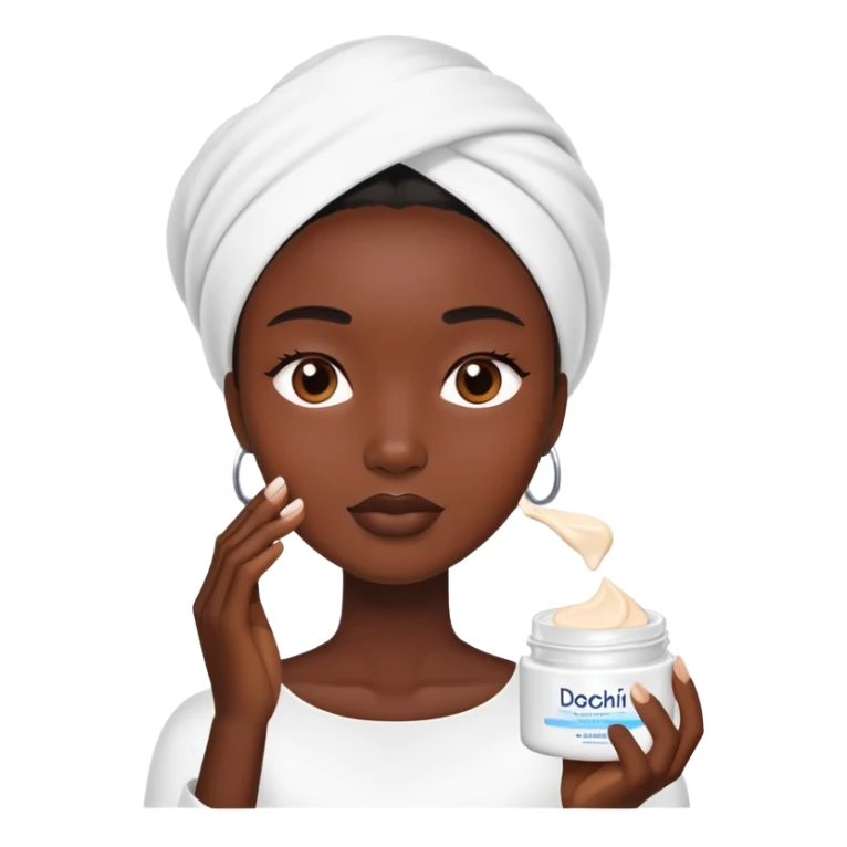 skin care cream application Doechii sticker