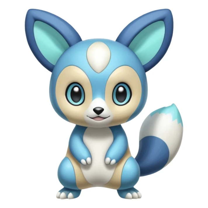 Shiny Soft Smooth Glossy Vibrant Pale Loght Neon Clear Colorful Exotic Meloetta-Oshawott-Meowstic-Minccino-Stitch-Fakémon-creature-hybrid sticker