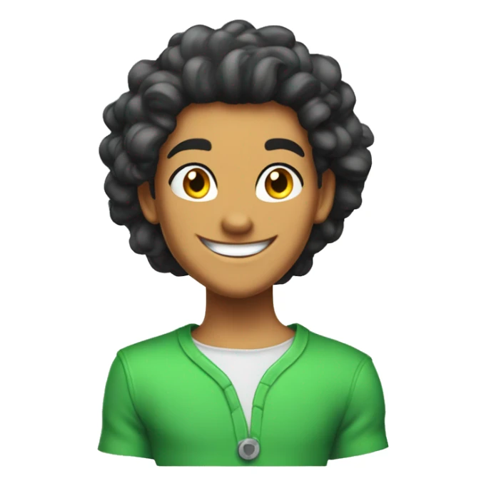 Alex from the cartoon “totally spies” smiling sticker