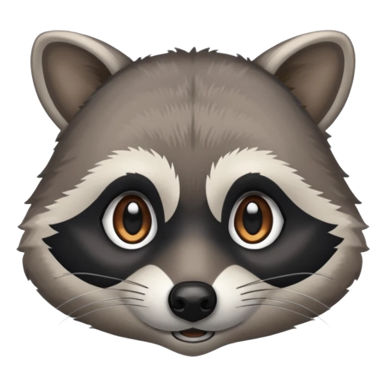 Raccoon face sticker
