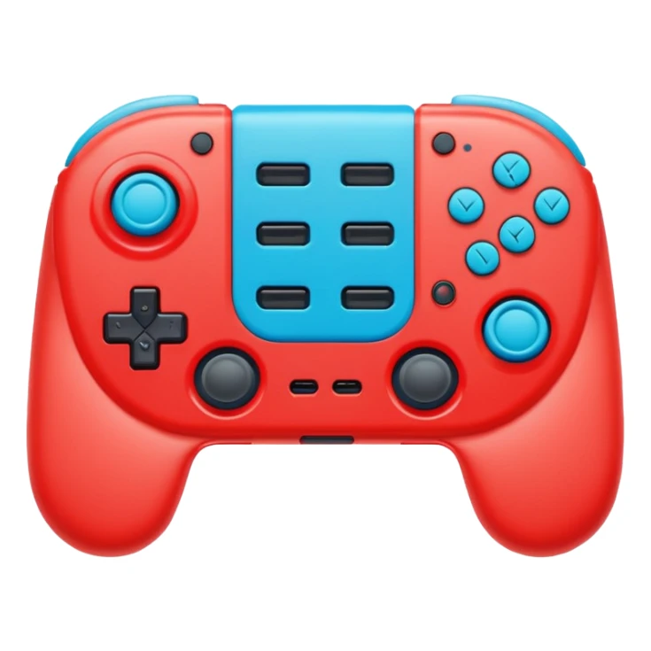 A pair of Nintendo Joy-Cons (Neon Red and Neon Blue) sticker