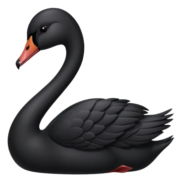 blach swan sticker