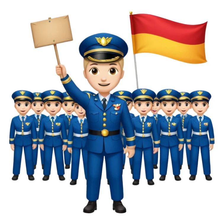 banner carrier Parade Marchers sticker