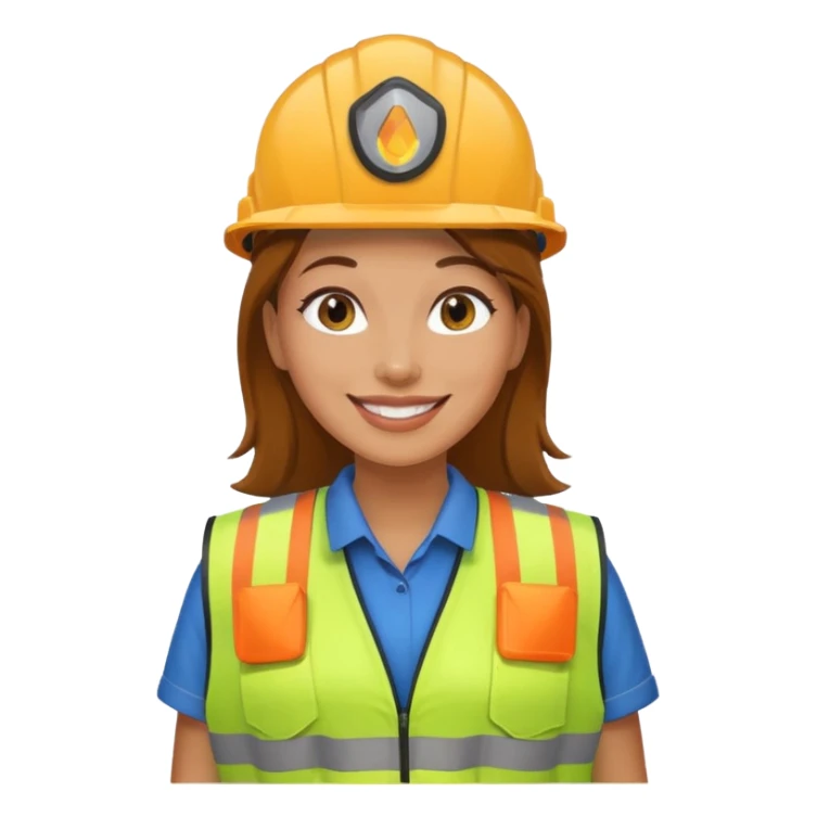 women, Waste Management, safety vest sticker