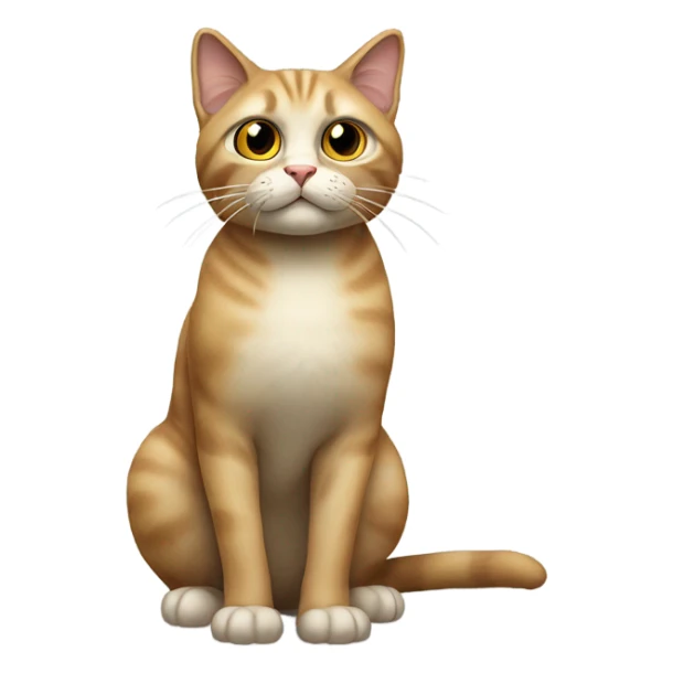 A cat that is suspicious of you sticker