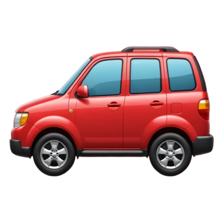 A **simple emoji-style icon** of a **red multipocket folder**, clean and minimal, with **layered inner tabs**, subtle shading, and a **small red Mazda Tribute car symbol** on the front.
 sticker