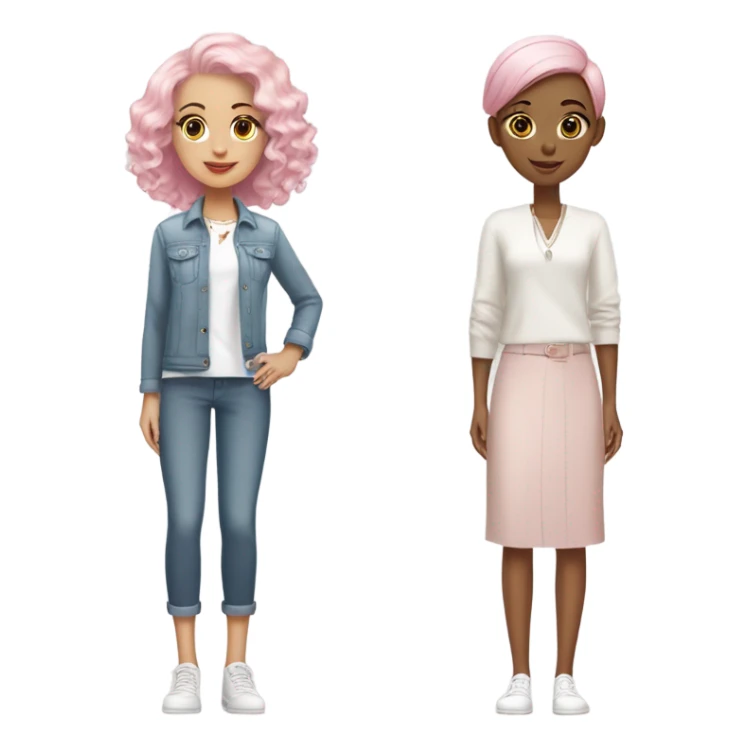 Pink girl and clean girl aesthetic  sticker