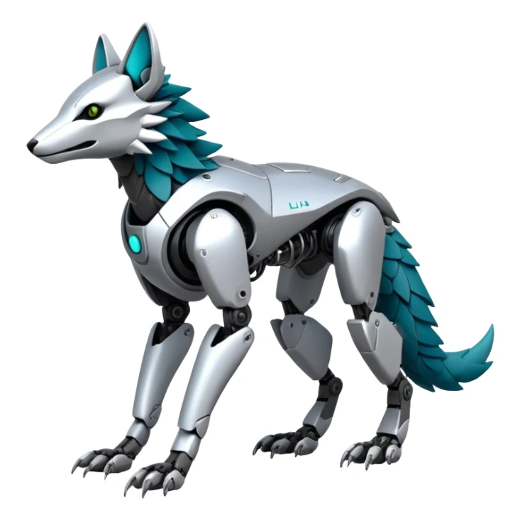 Modern Futuristic Vernid-Sergal-Trico-Protogen-Robot-species by LiLaiRa full body sticker