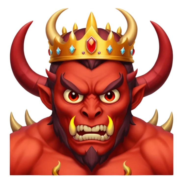 demon lord - huge horns, crown of fire











 sticker
