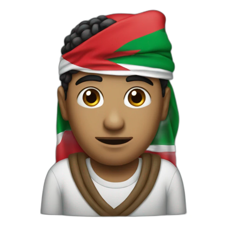 I can't wearing palestinian flag sticker