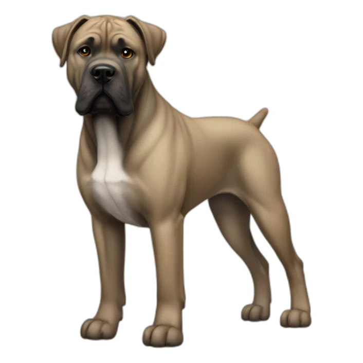 dog Cane Corso color fawn full body sticker