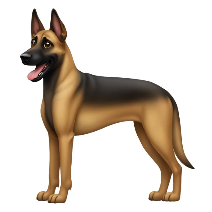 malinois dog aboie grogne dent sticker