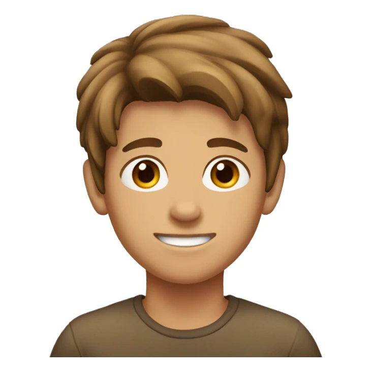 A 15 yo tan boy with brown hair sticker