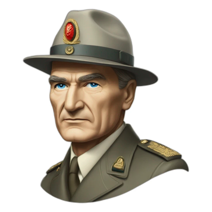 Mustafa Kemal Atatürk blue eyes Marshall sticker