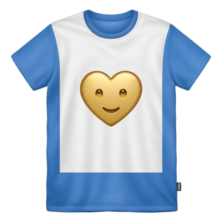gold and white T Shirt  sticker