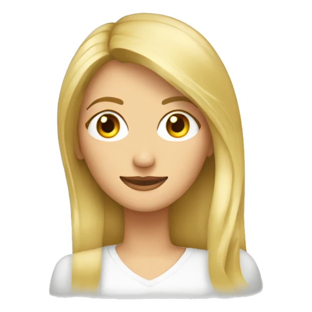 mujer rubia pelo largo maestra música ojos claros sticker