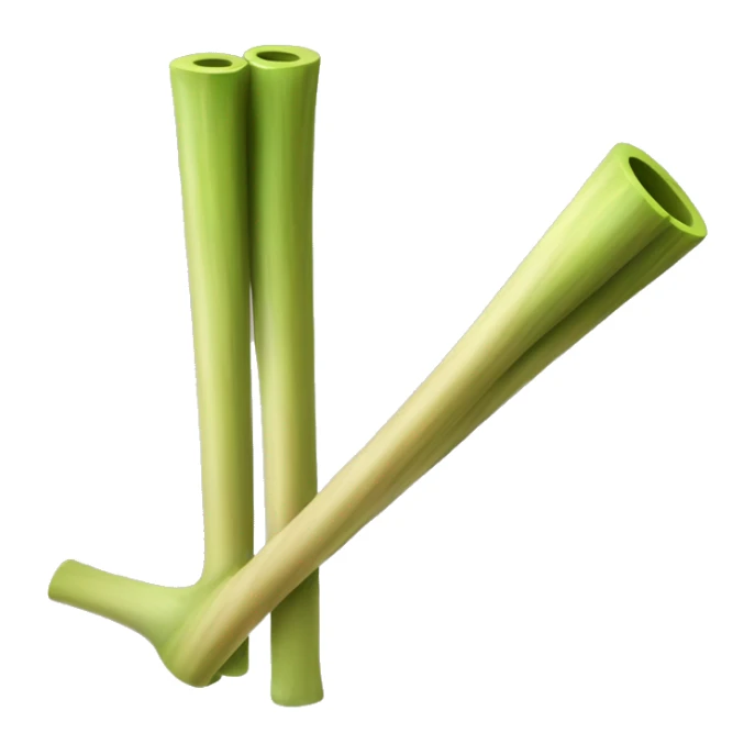 Guadua Cane. Its stems are cylindrical, hollow and segmented, with prominent nodes at each joint. The outer surface of the guadua cane is smooth and yellowish green, with longitudinal grooves that mark the separation between the segments. sticker
