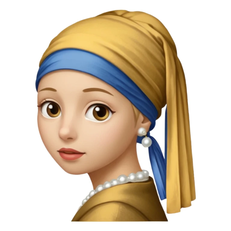 Girl with a Pearl Earring painting sticker