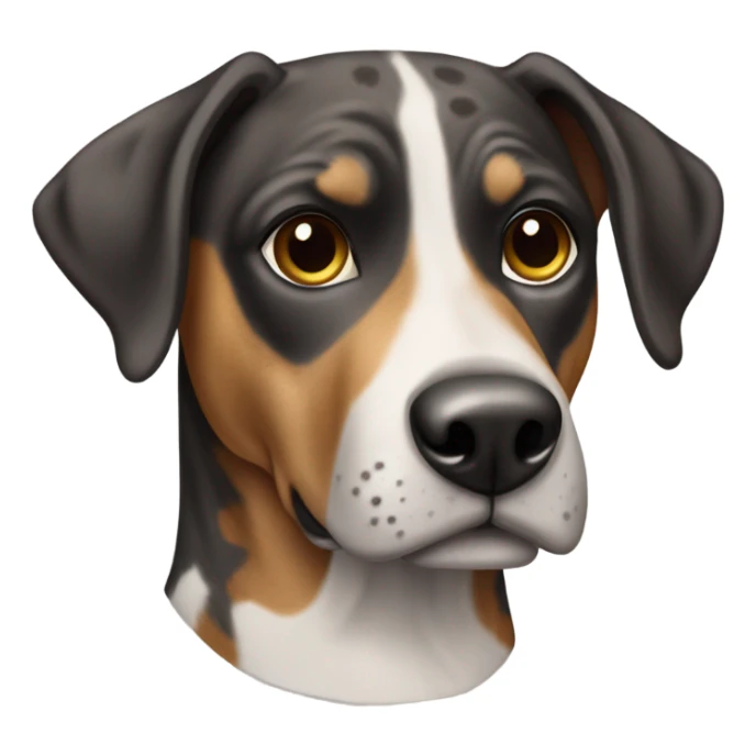 catahoula dog with black and brown trim sticker