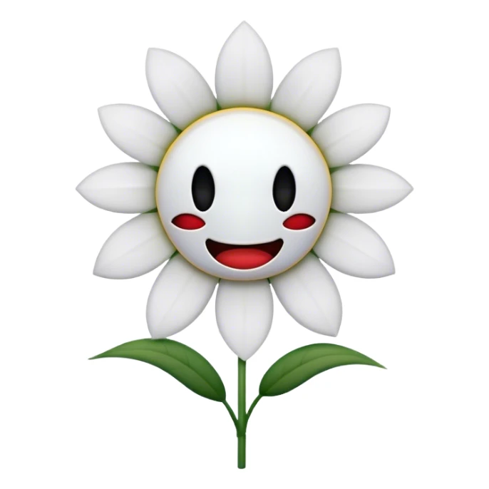 flower with scary theeth but no face sticker